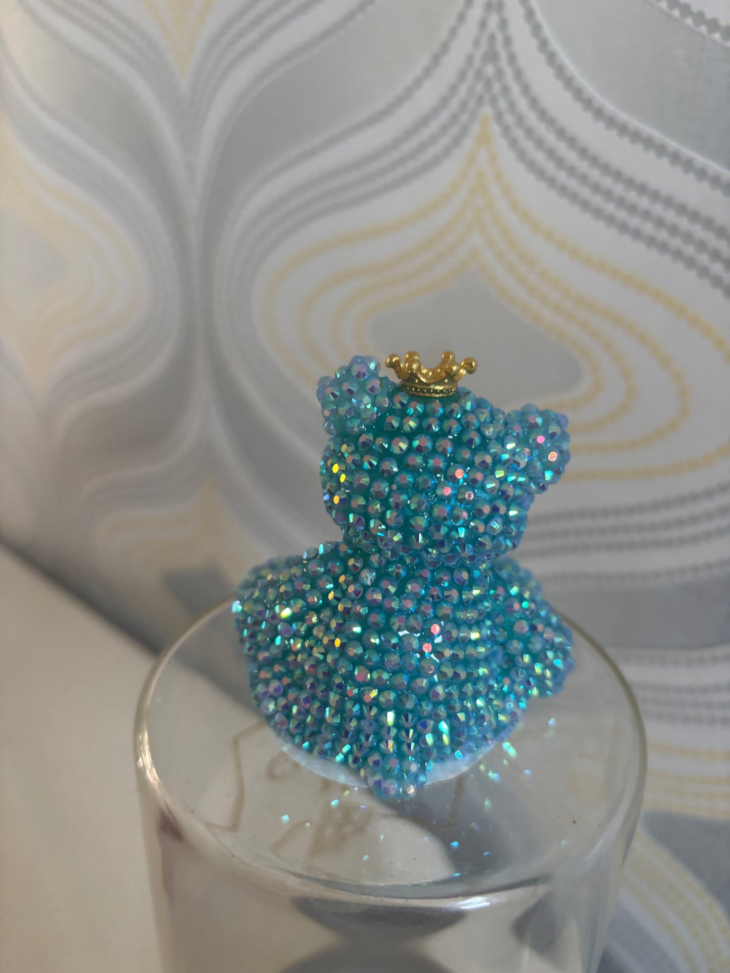 Handmade bling rinestone bear