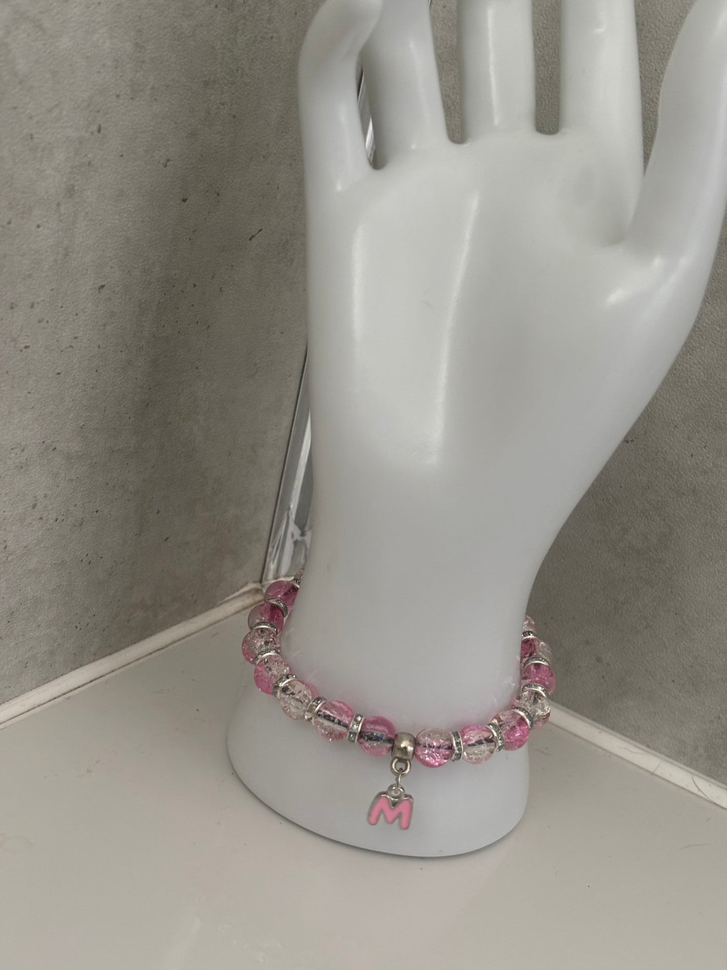 Handmade initial bead Braclet buy 1 get 1 free