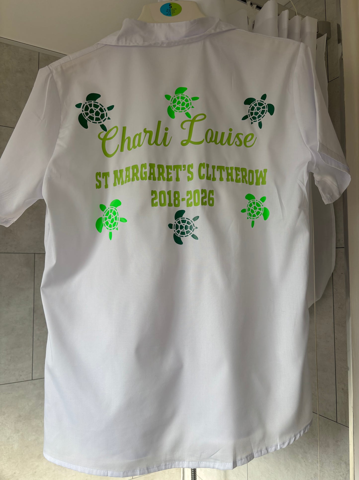 Handmade personalised leavers T-shirts