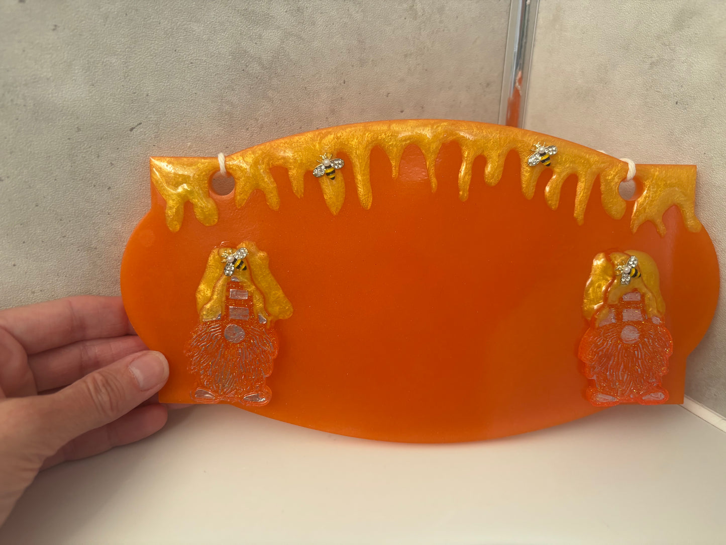Handmade resin door or wall sign