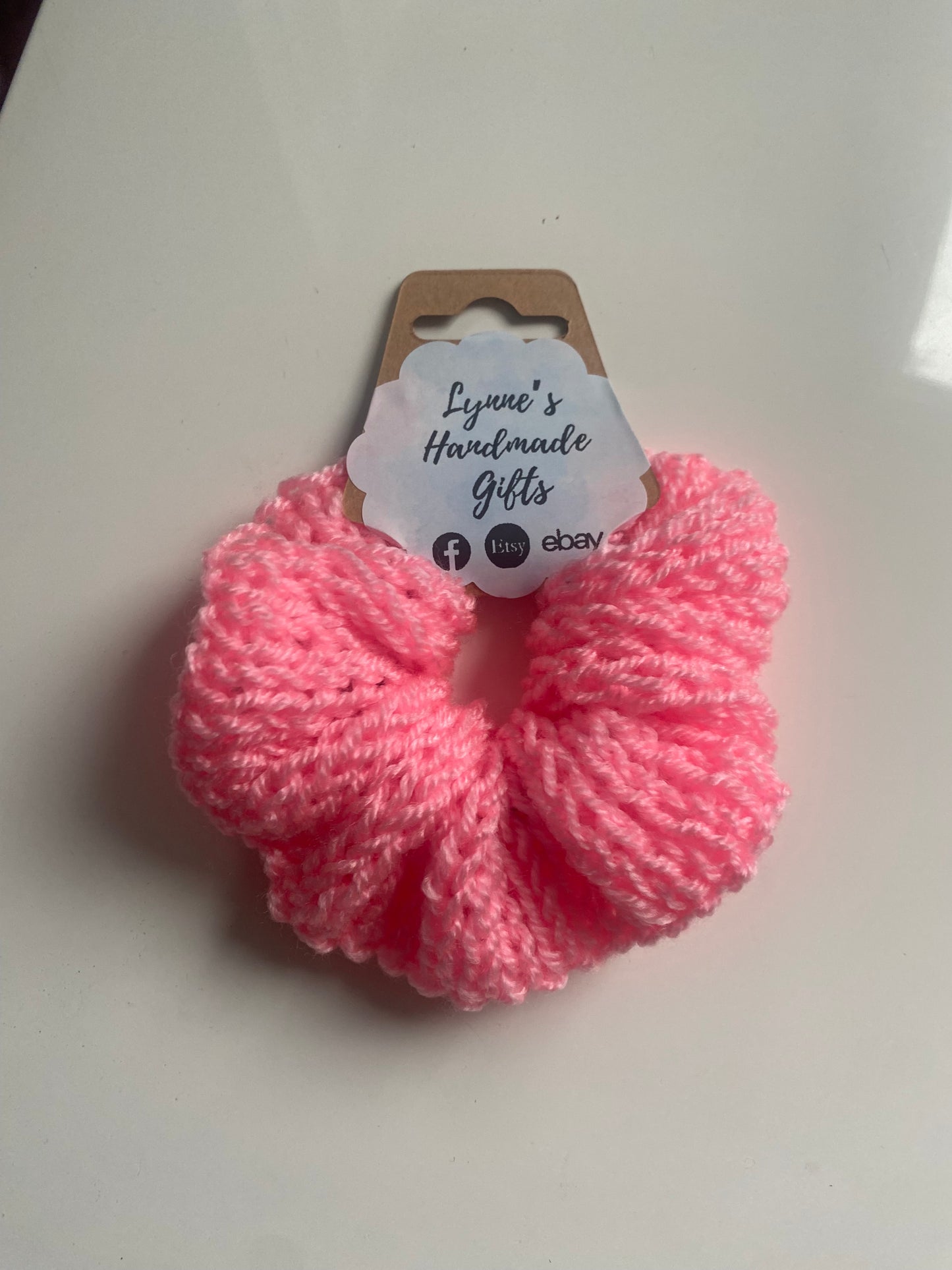 Handmade knitted scrunchies