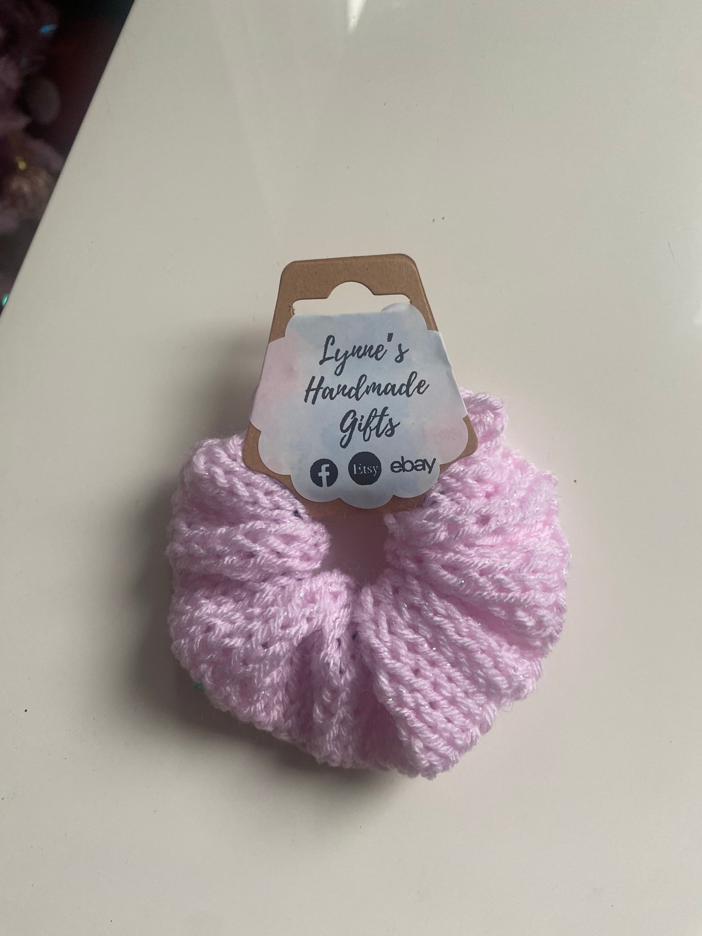 Handmade knitted scrunchies