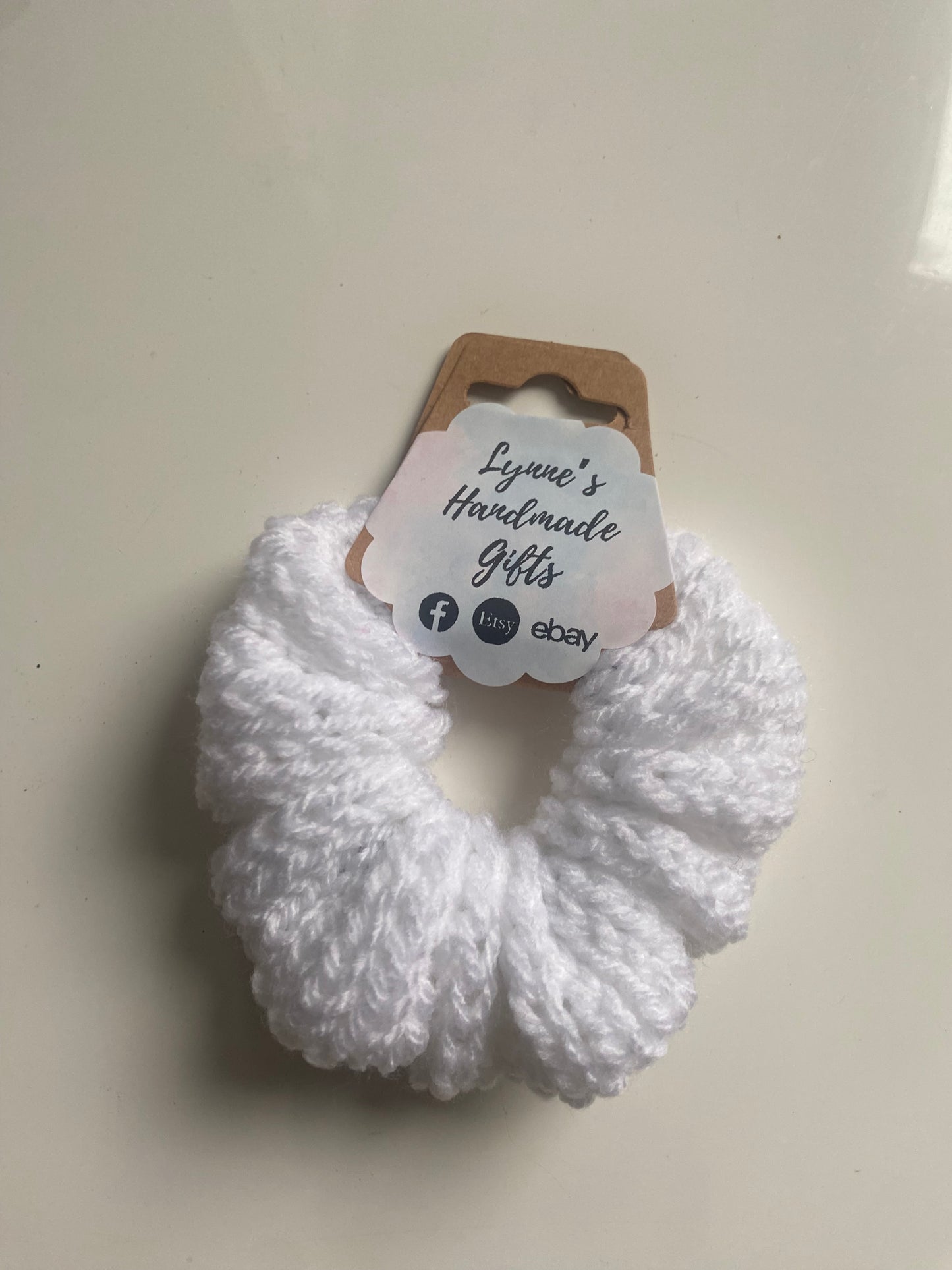 Handmade knitted scrunchies