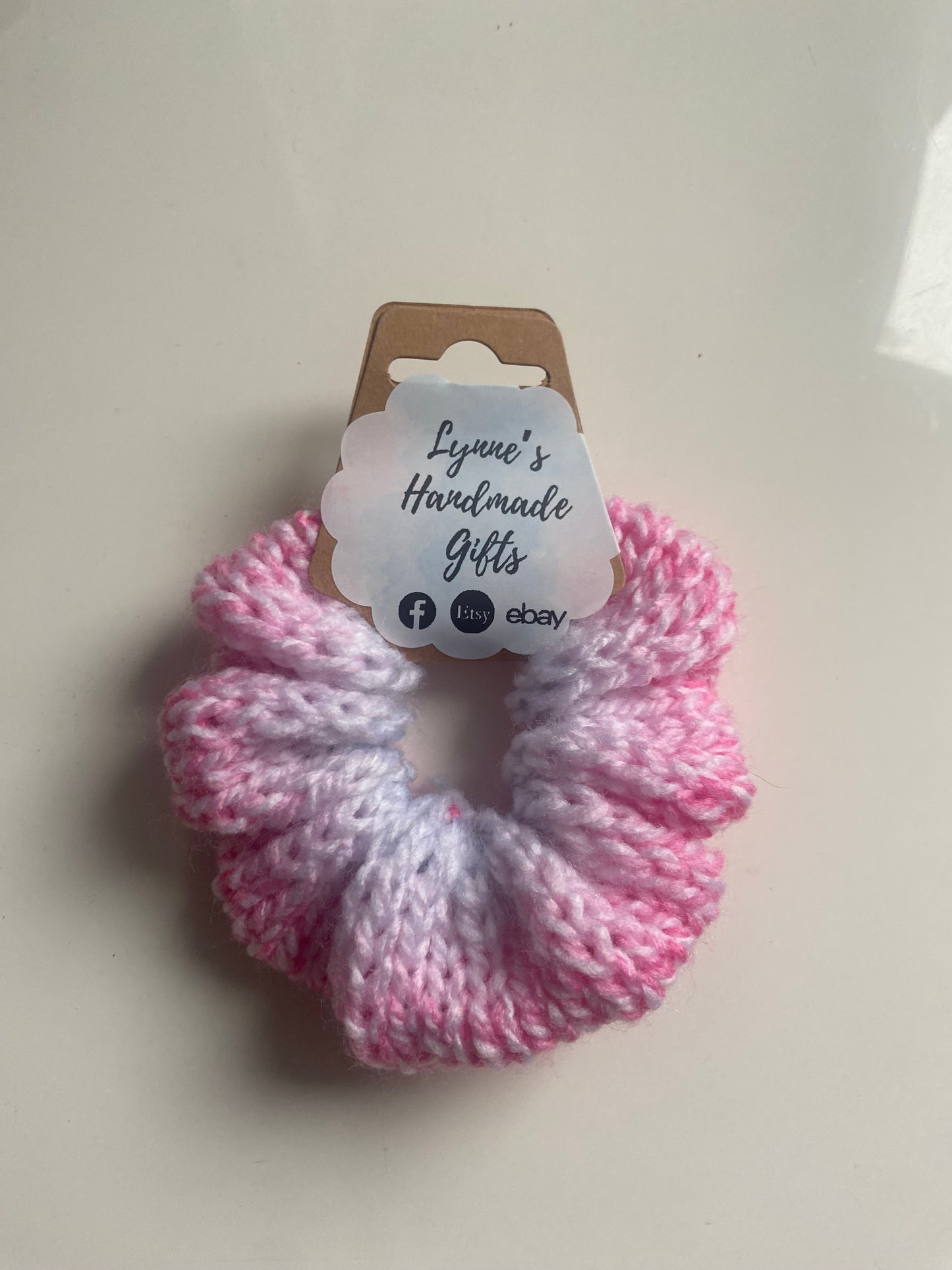Handmade knitted scrunchies