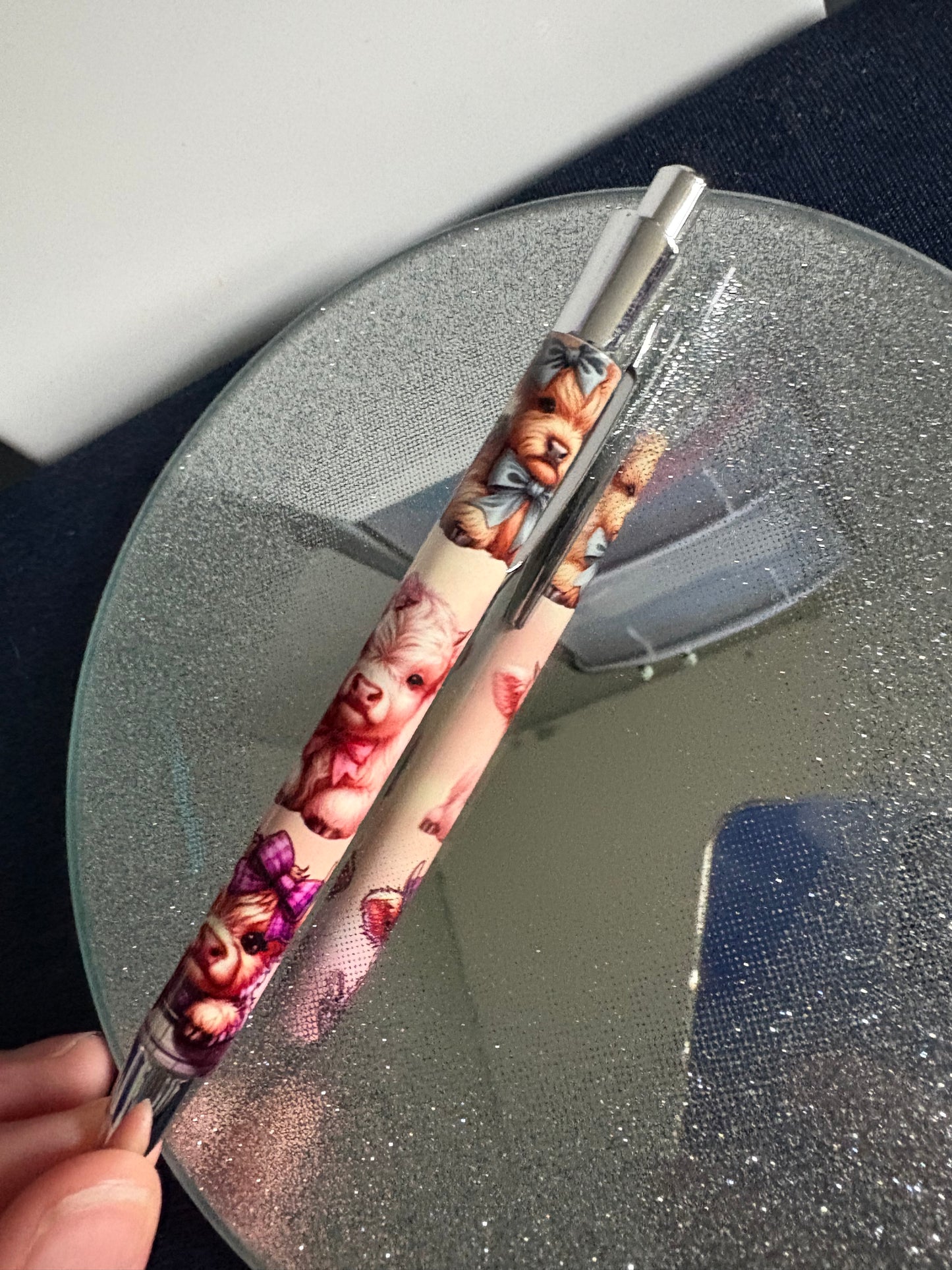 Handmade highland cow pen