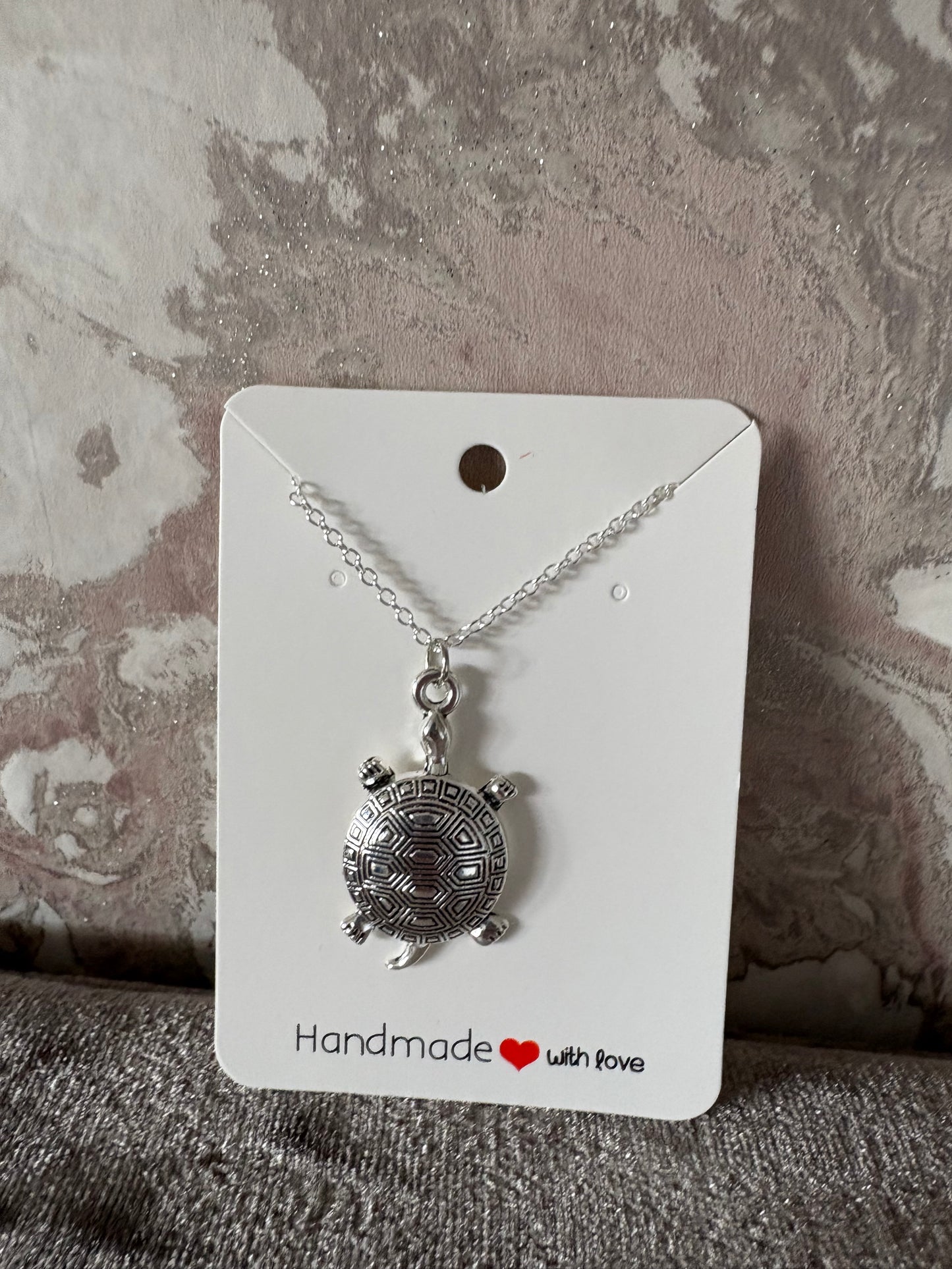 Handmade turtle necklace