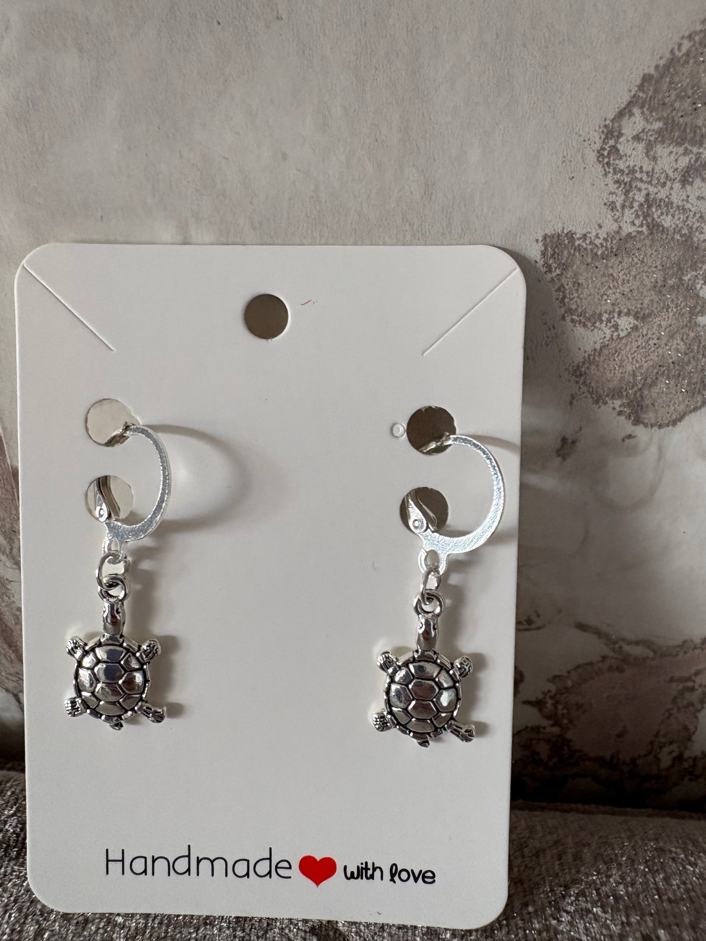 Handmade turtle earrings