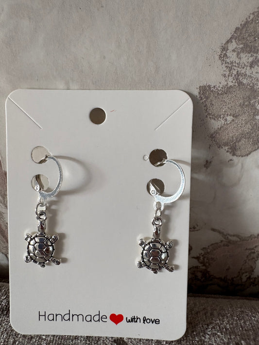 Handmade turtle earrings