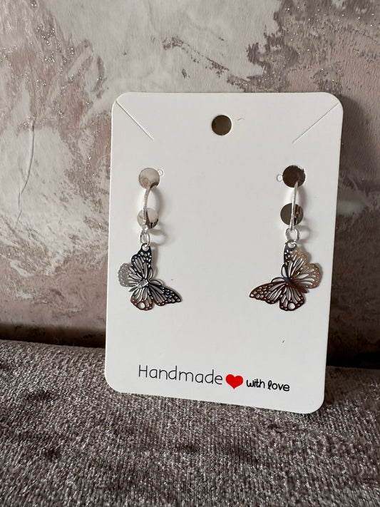 Handmade butterfly earrings