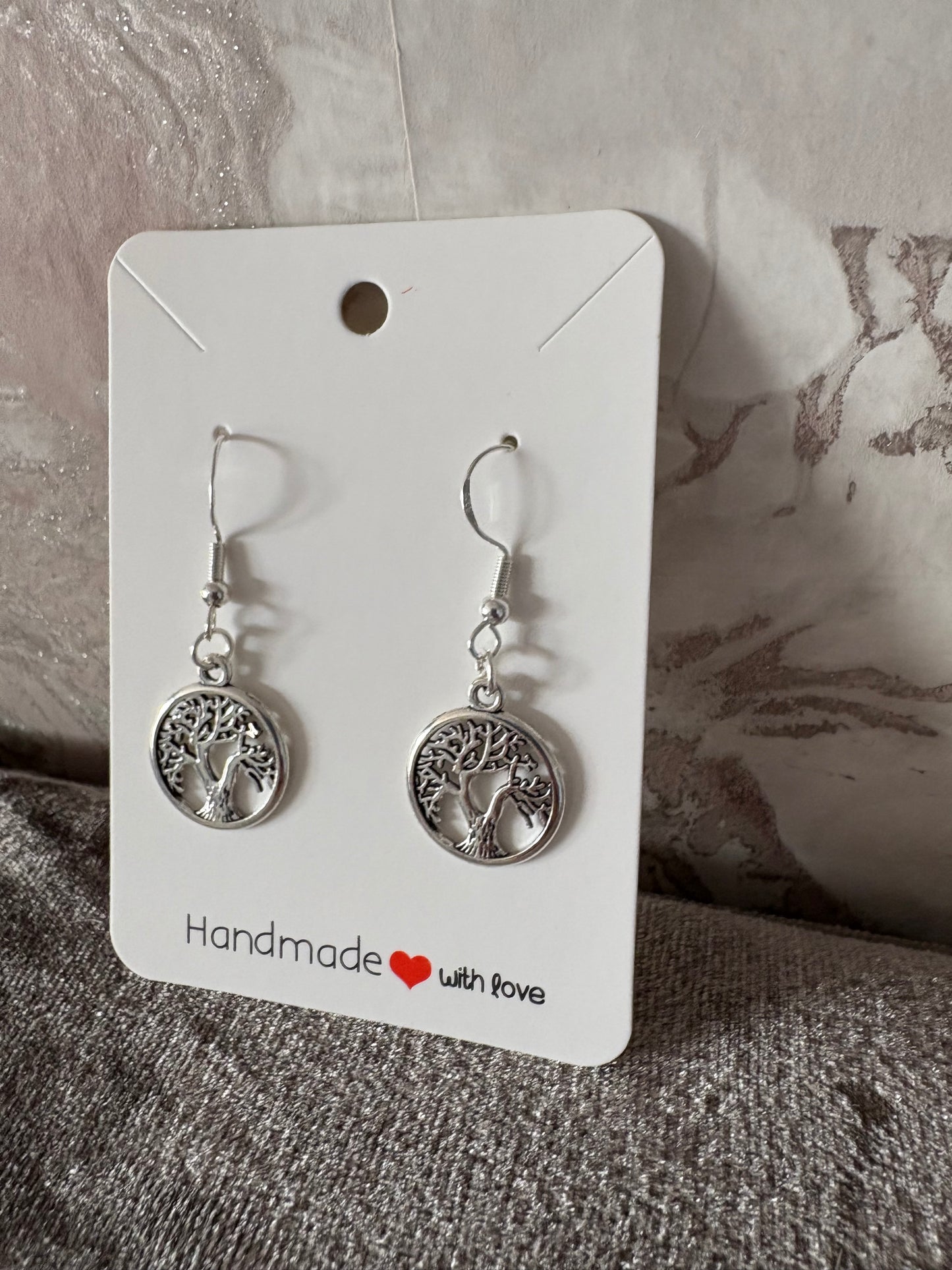 Handmade tree of life earrings