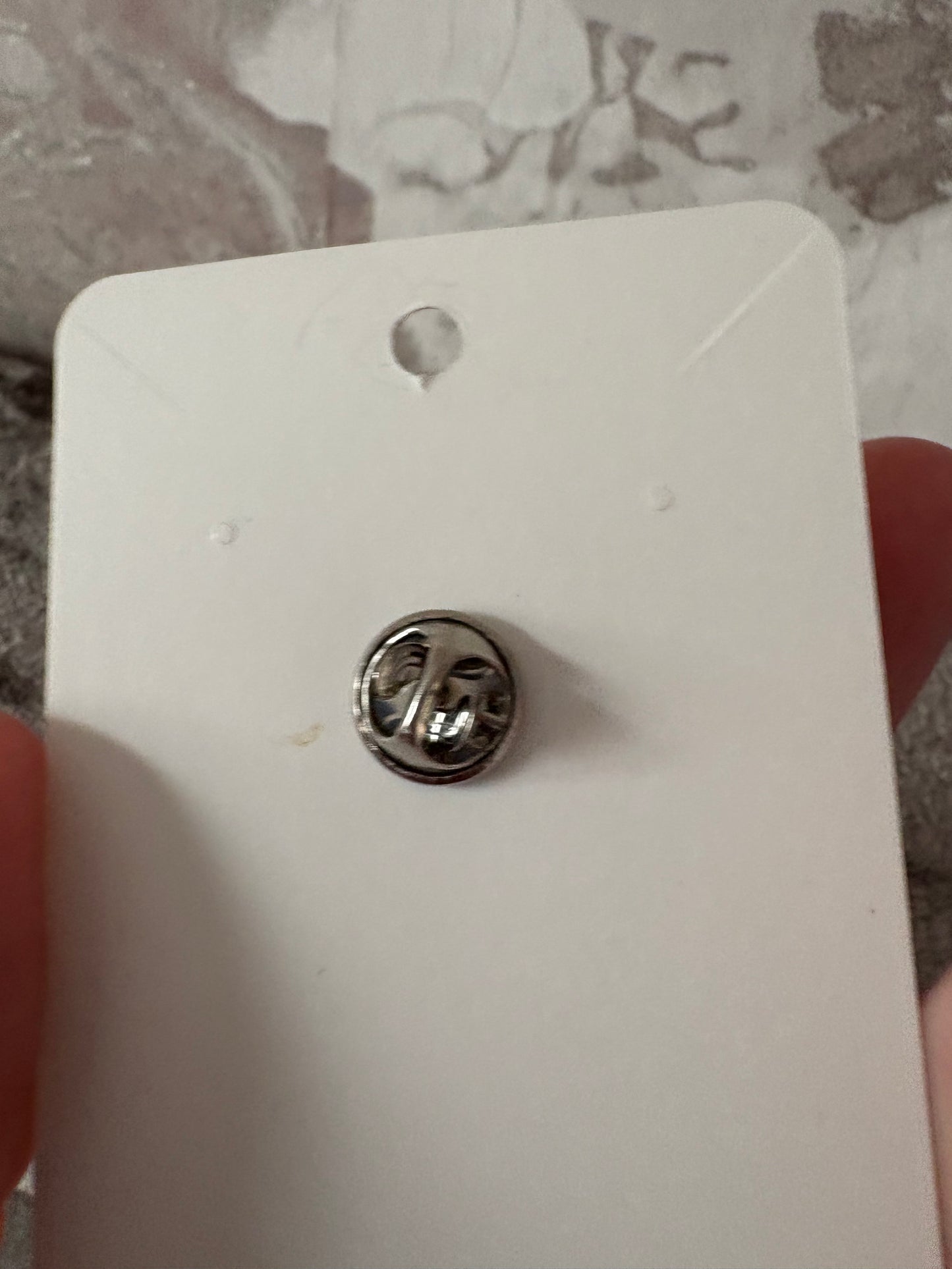 Handmade polymer clay sunflower badge pin