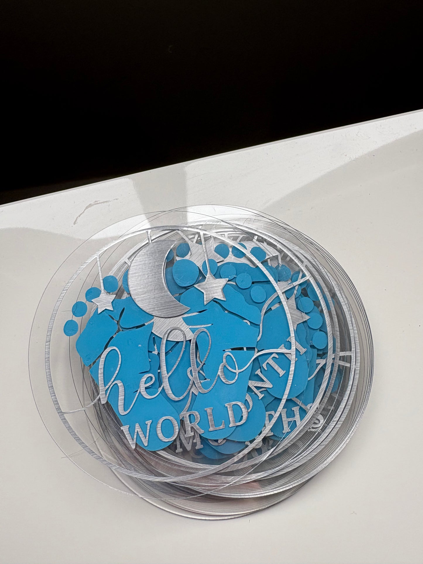 Handmade baby boy milestones