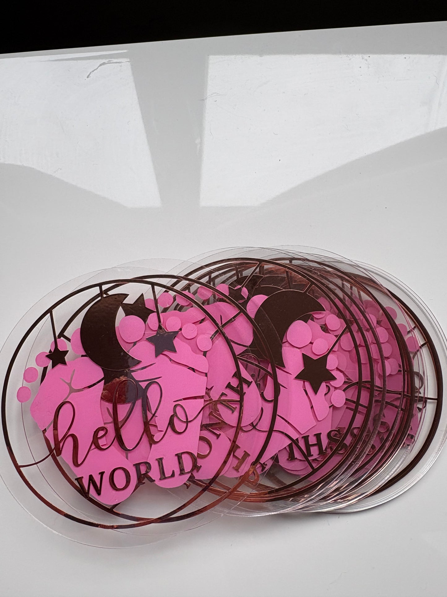 Handmade baby girl milestones