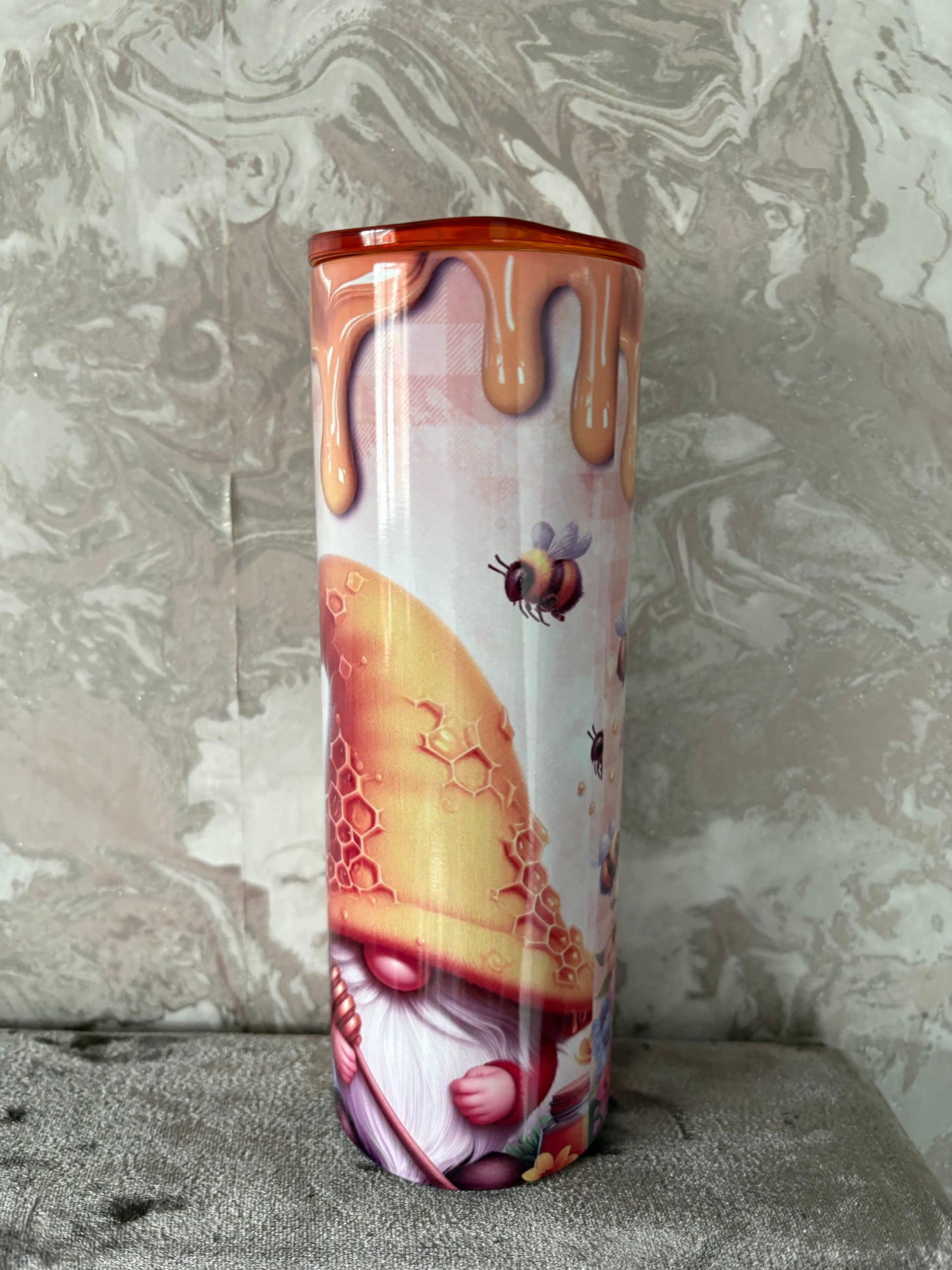 Handmade 20oz gnome and highland cow tumbler