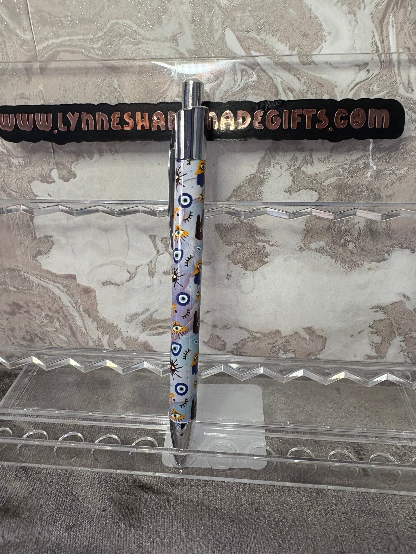 Handmade evil eye pen
