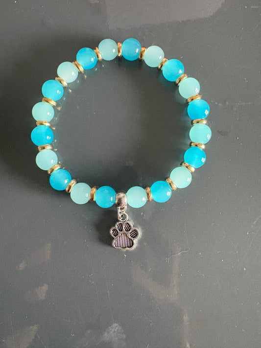 Handmade 8 mm glass bead braclets