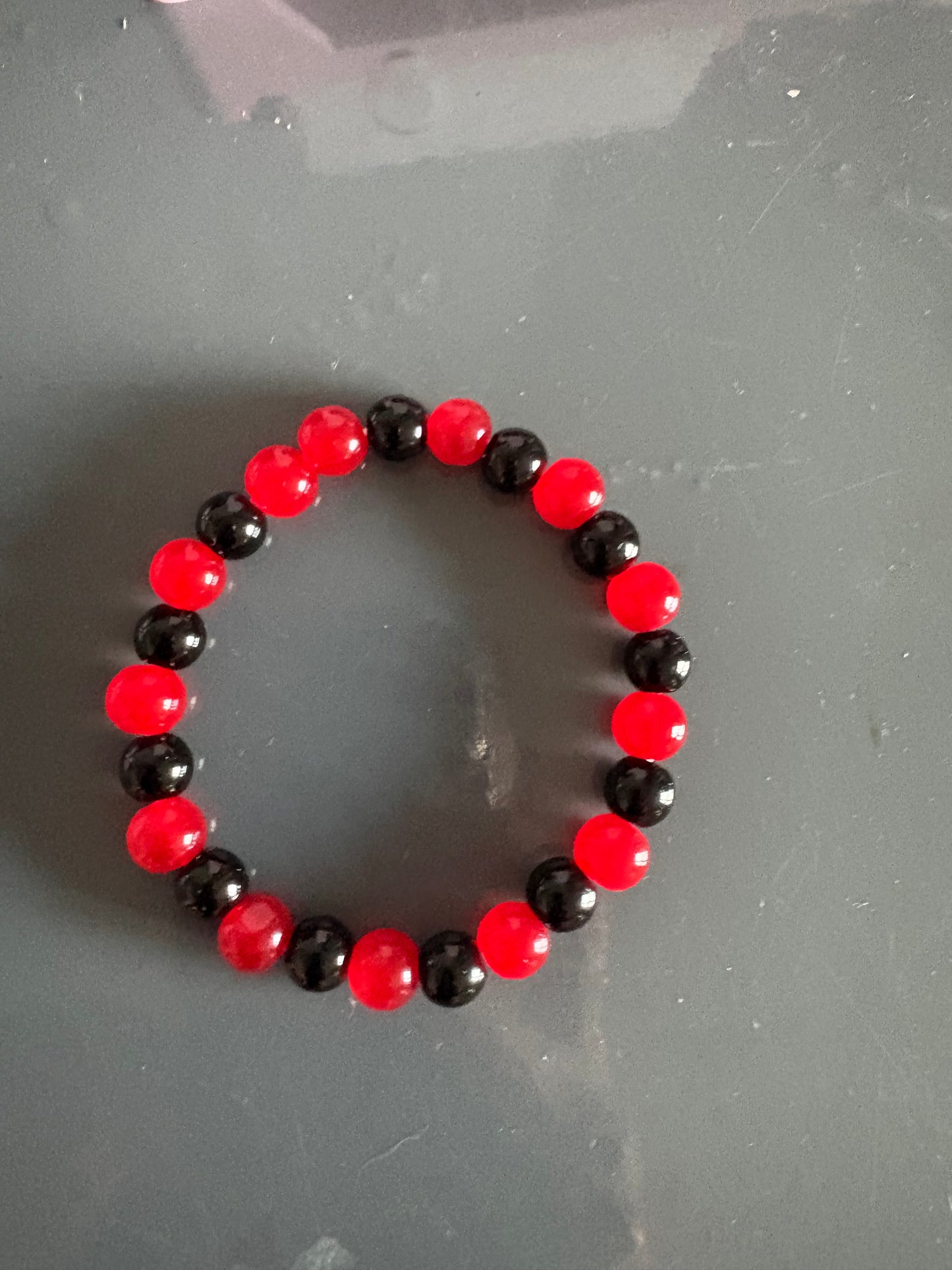 Handmade 8mm glass bead braclets