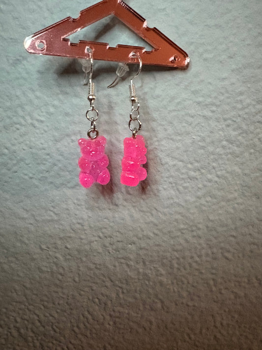 Handmade gummy bear earrings