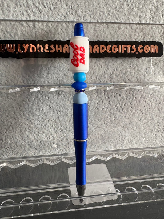 Handmade cool dad can bead pen