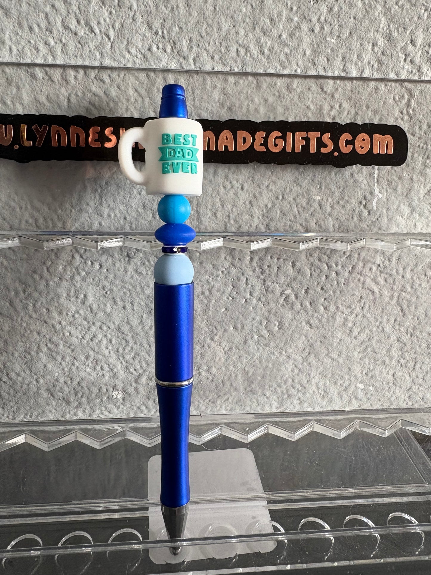 Handmade best dad ever mug Brad pen