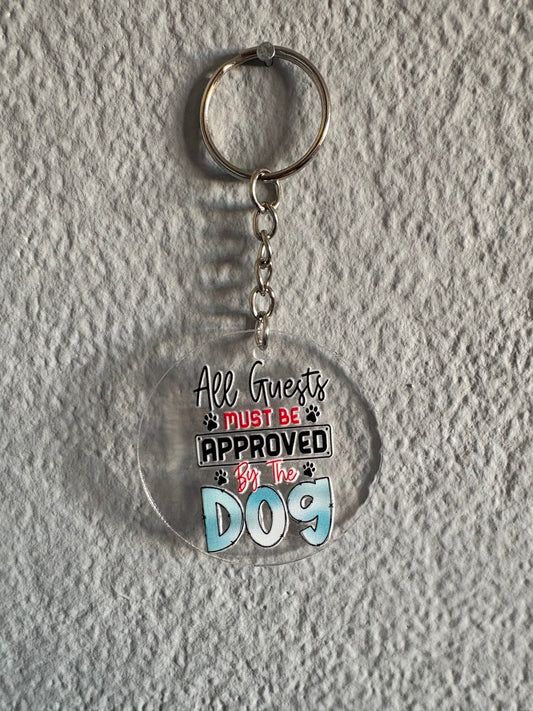 Handmade all Geust must be approved by my dog Keyring