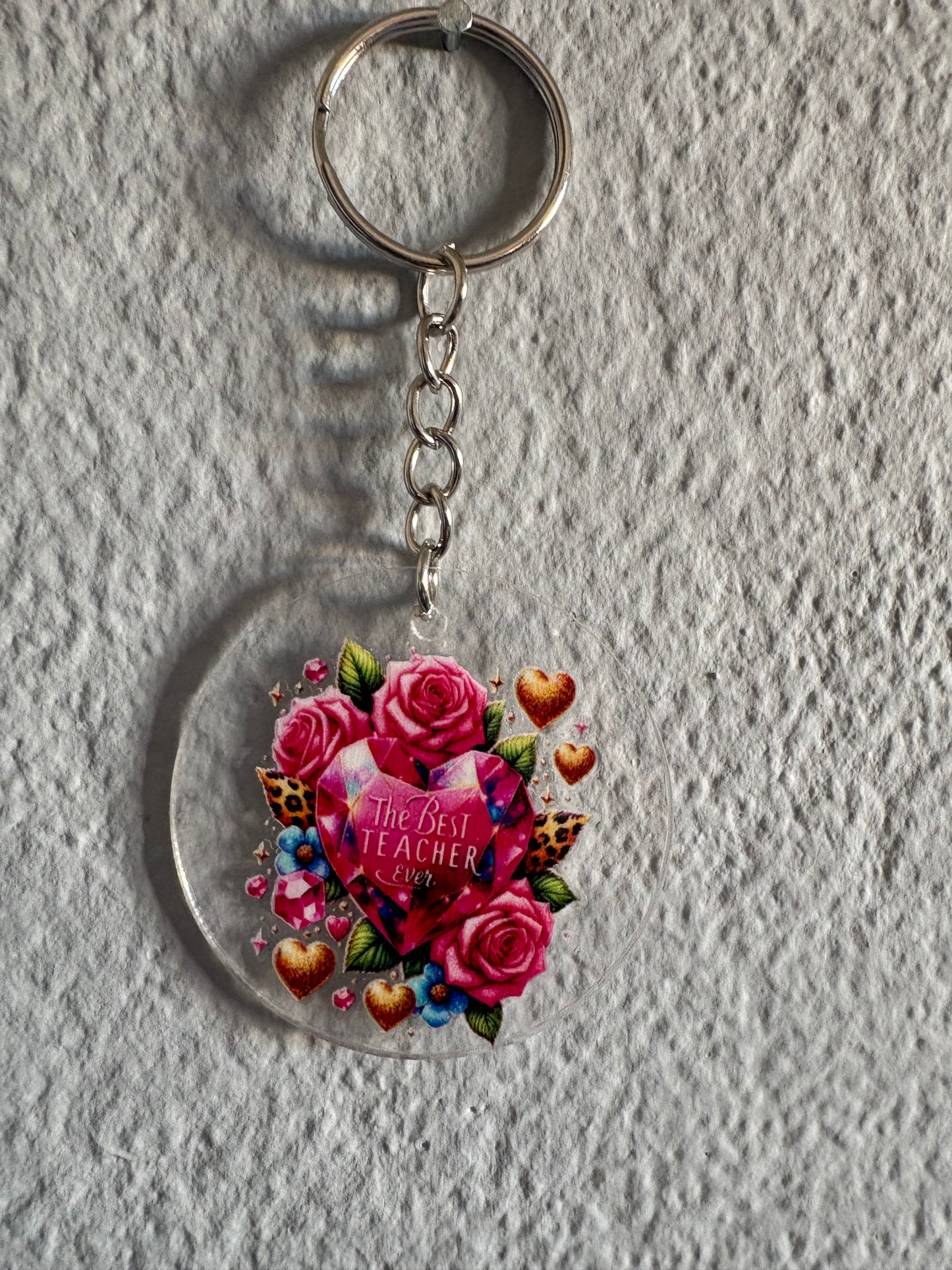 Handmade teacher Keyring 7
