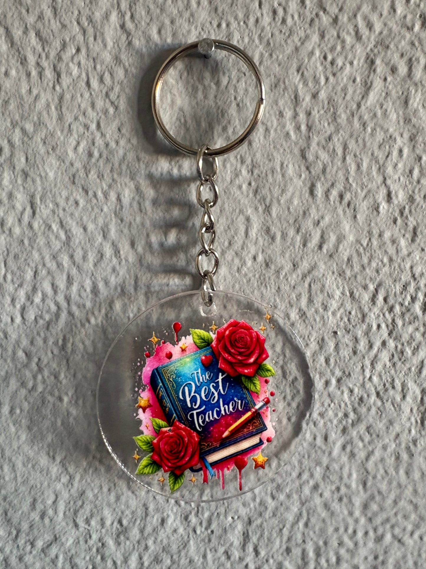 Handmade teacher Keyring 8