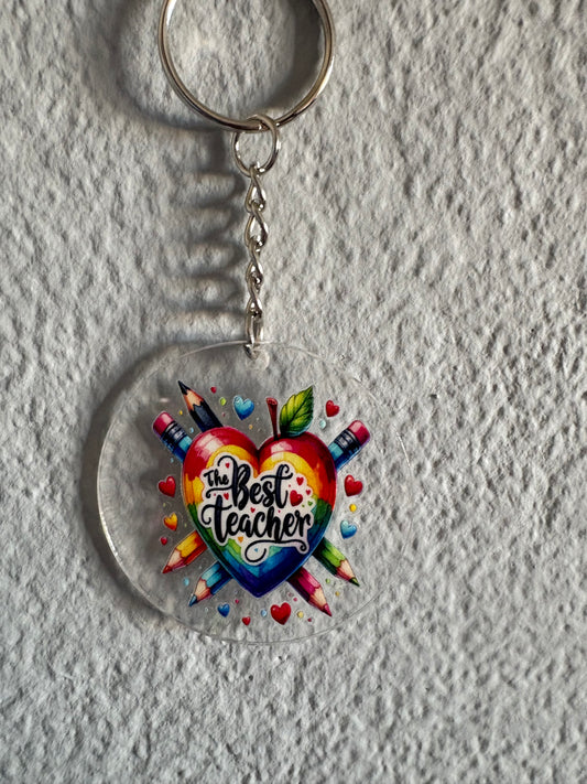 Handmade teacher Keyring 10
