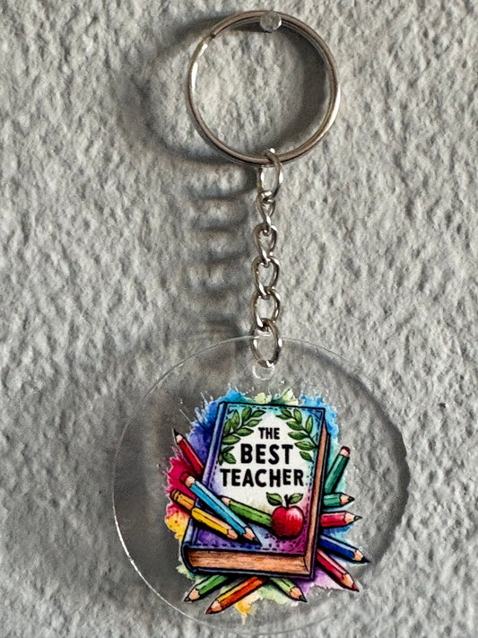 Handmade teacher Keyring 6