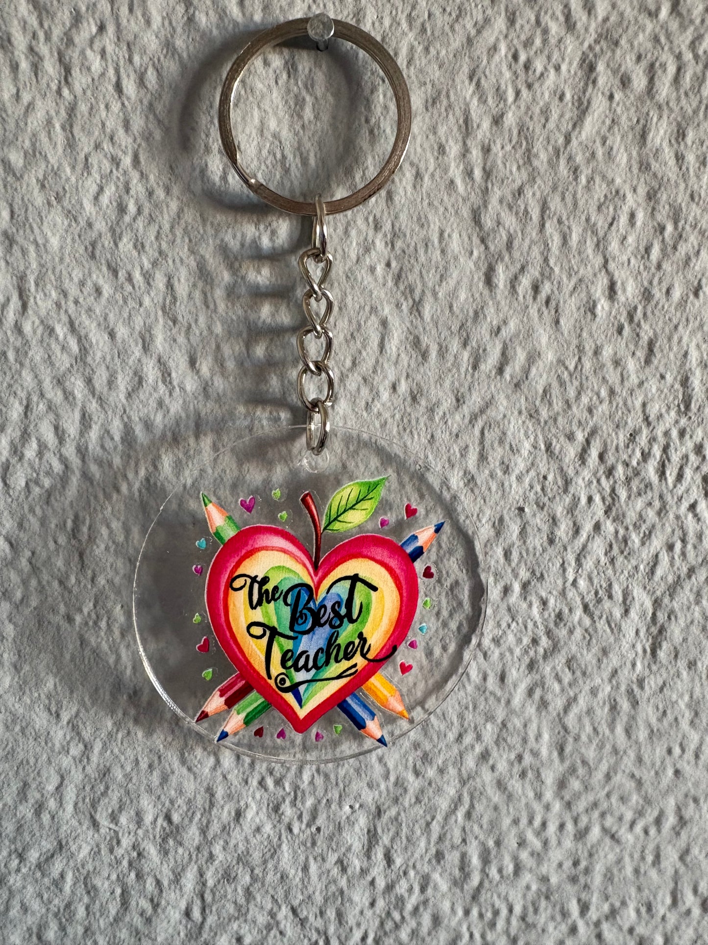 Handmade teacher Keyring 3