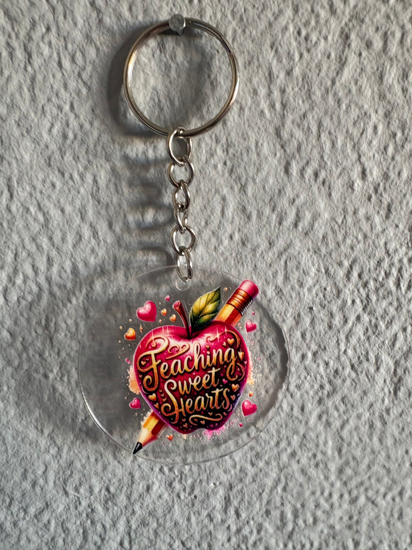 Handmade teacher Keyring 5