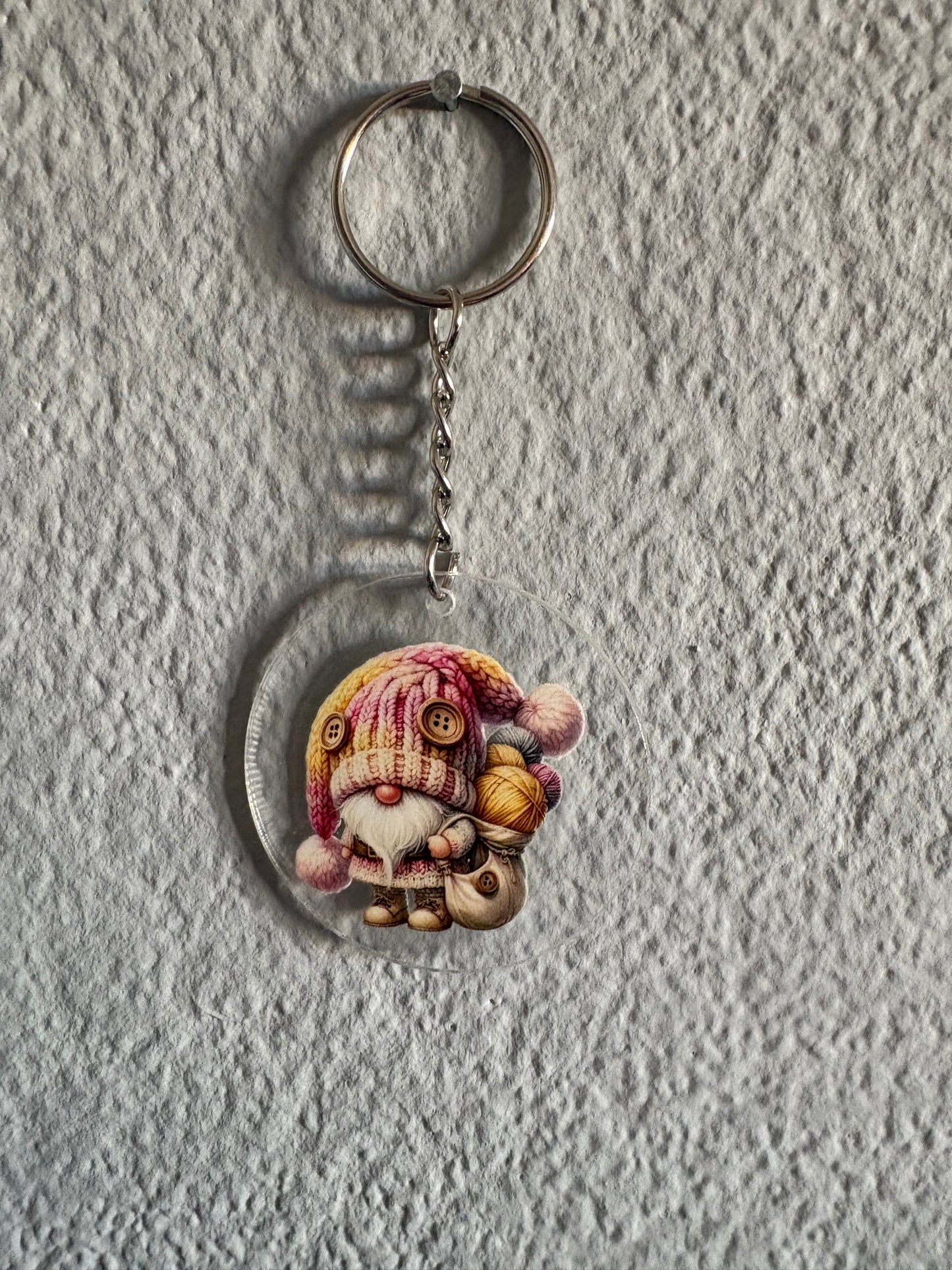 Handmade gnome  keyrings 11