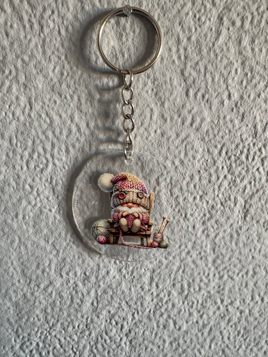 Handmade gnome  keyrings 10