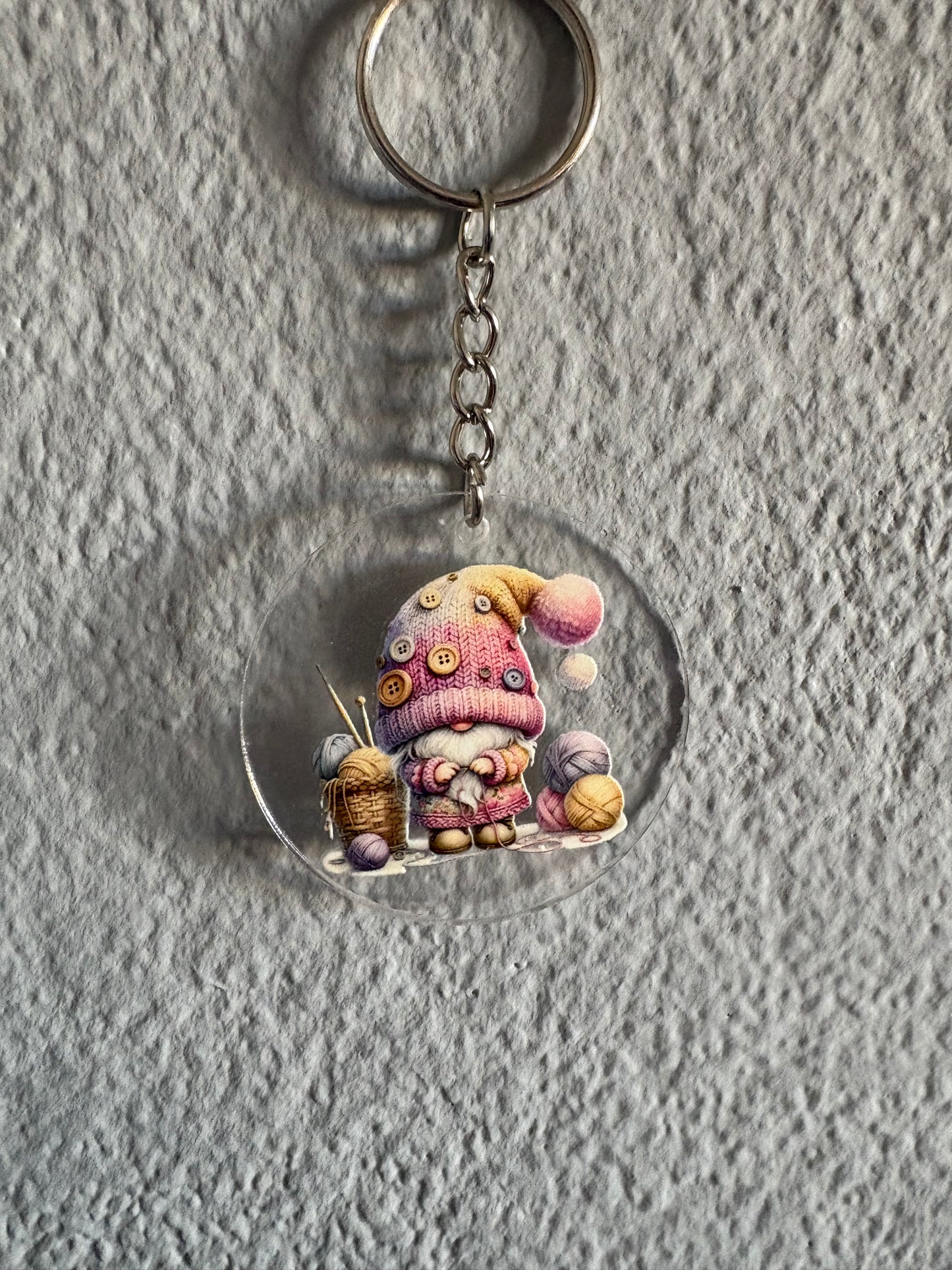 Handmade gnome  keyrings 6