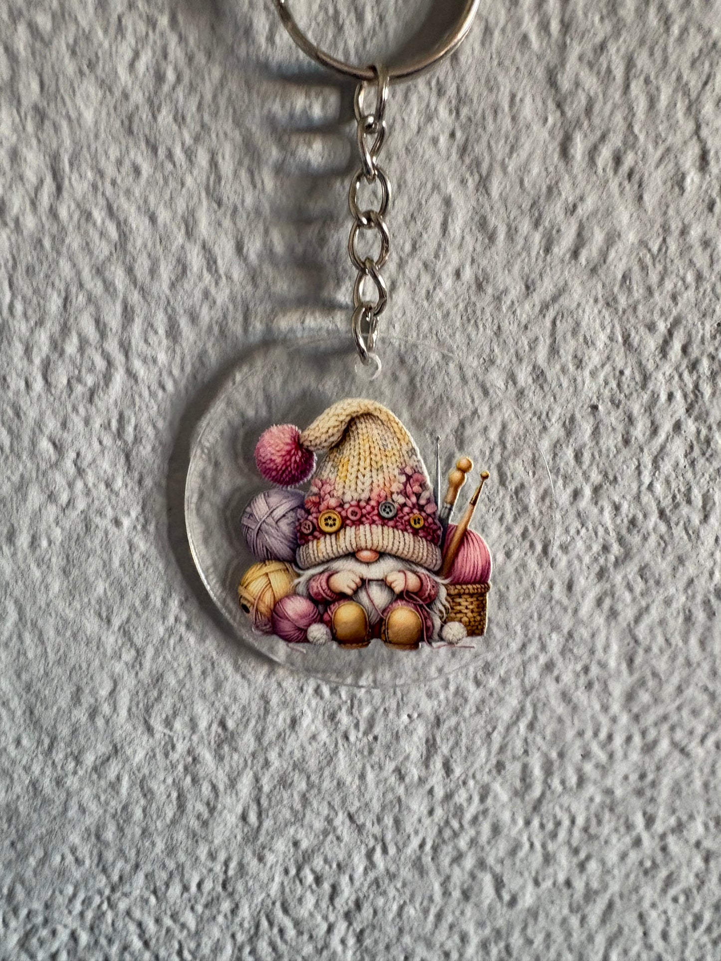 Handmade gnome  keyrings 7