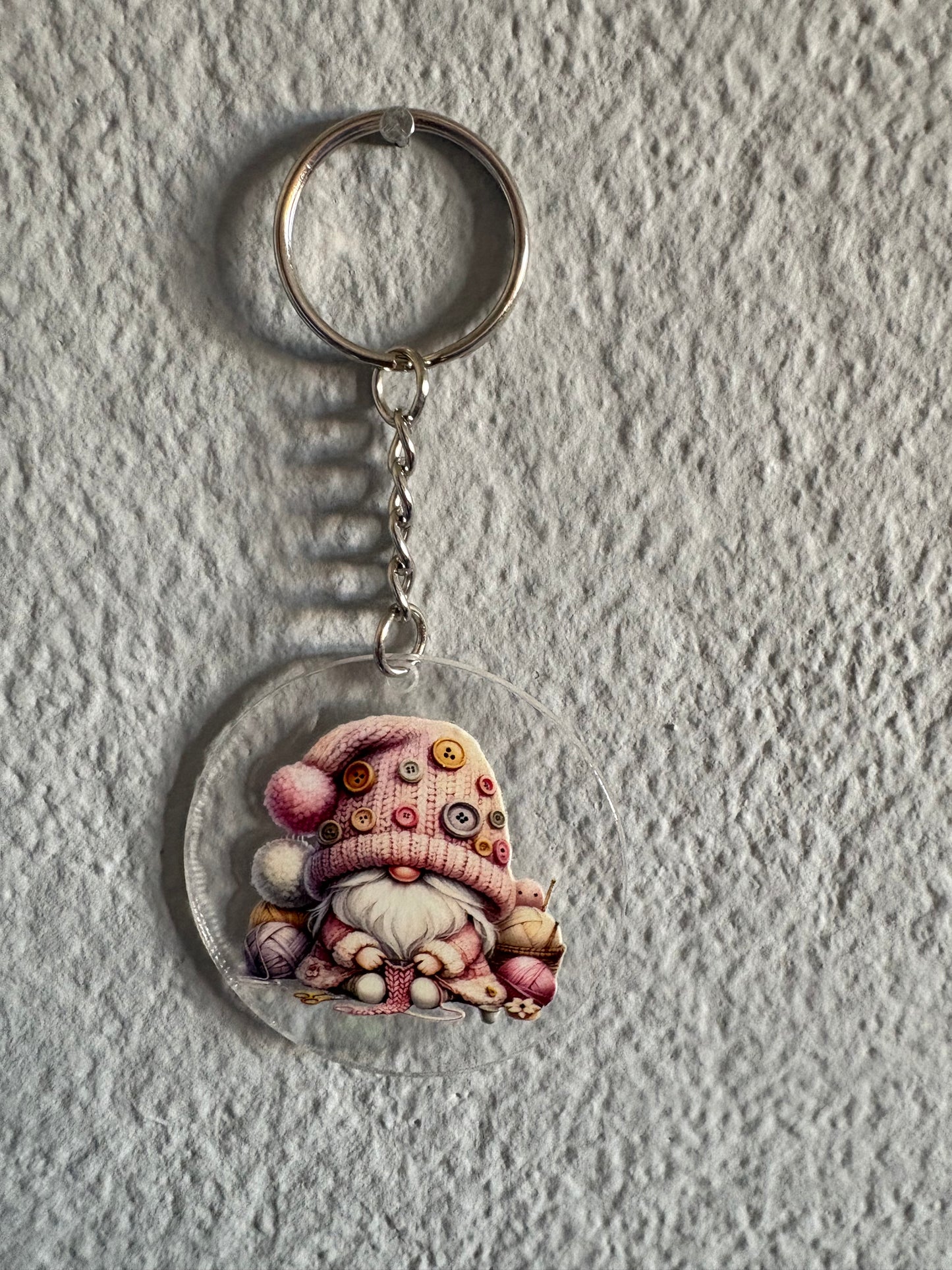 Handmade gnome  keyrings 8