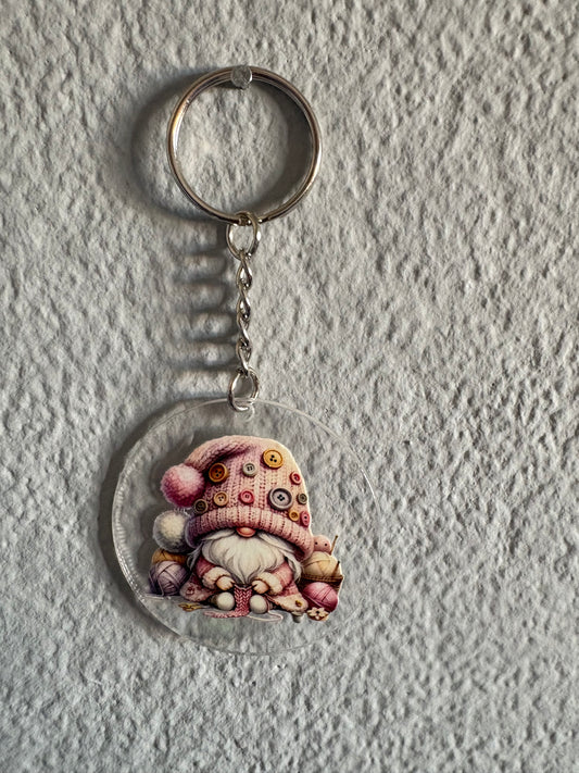 Handmade gnome  keyrings 8