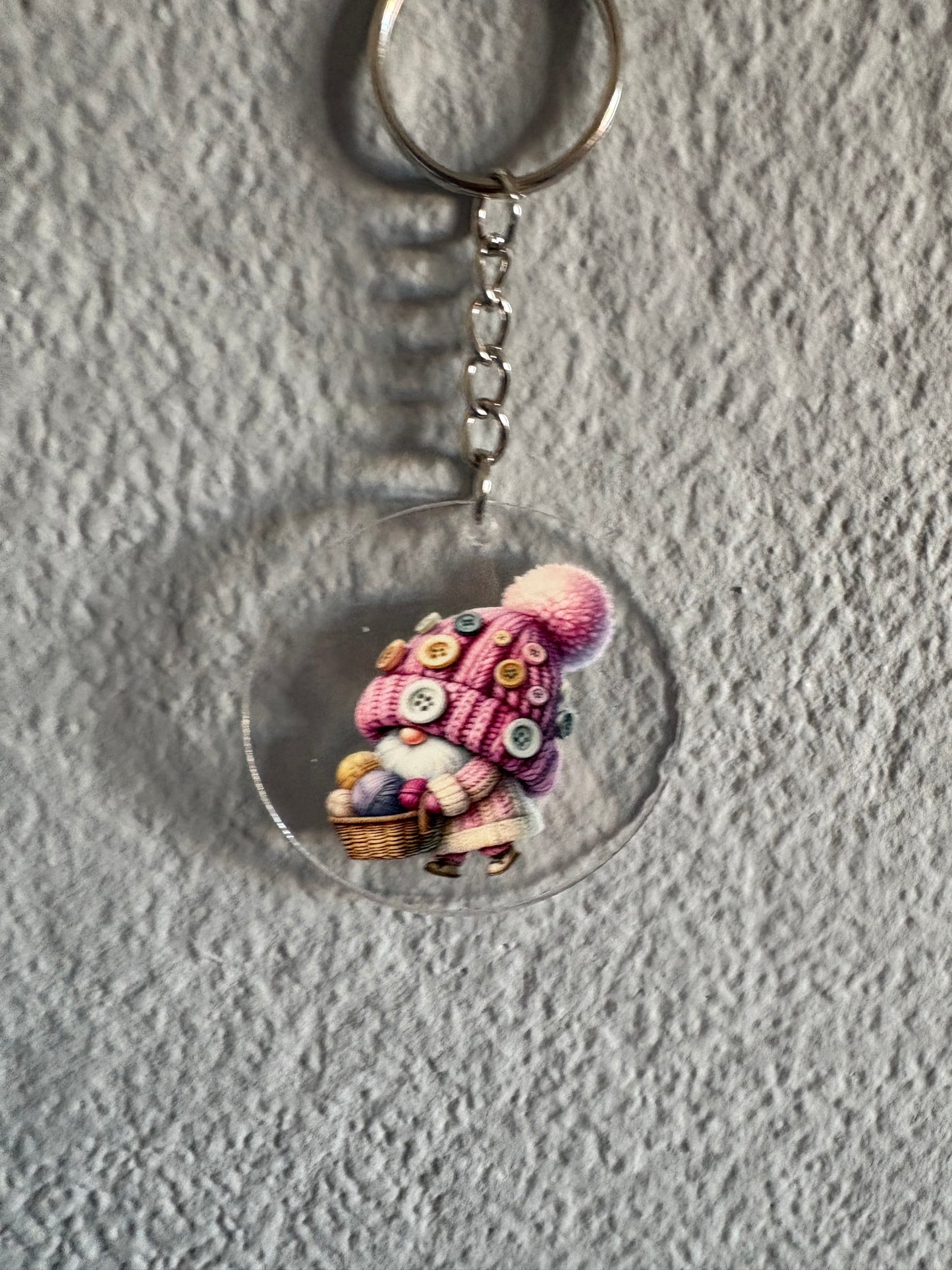 Handmade gnome 1 keyrings