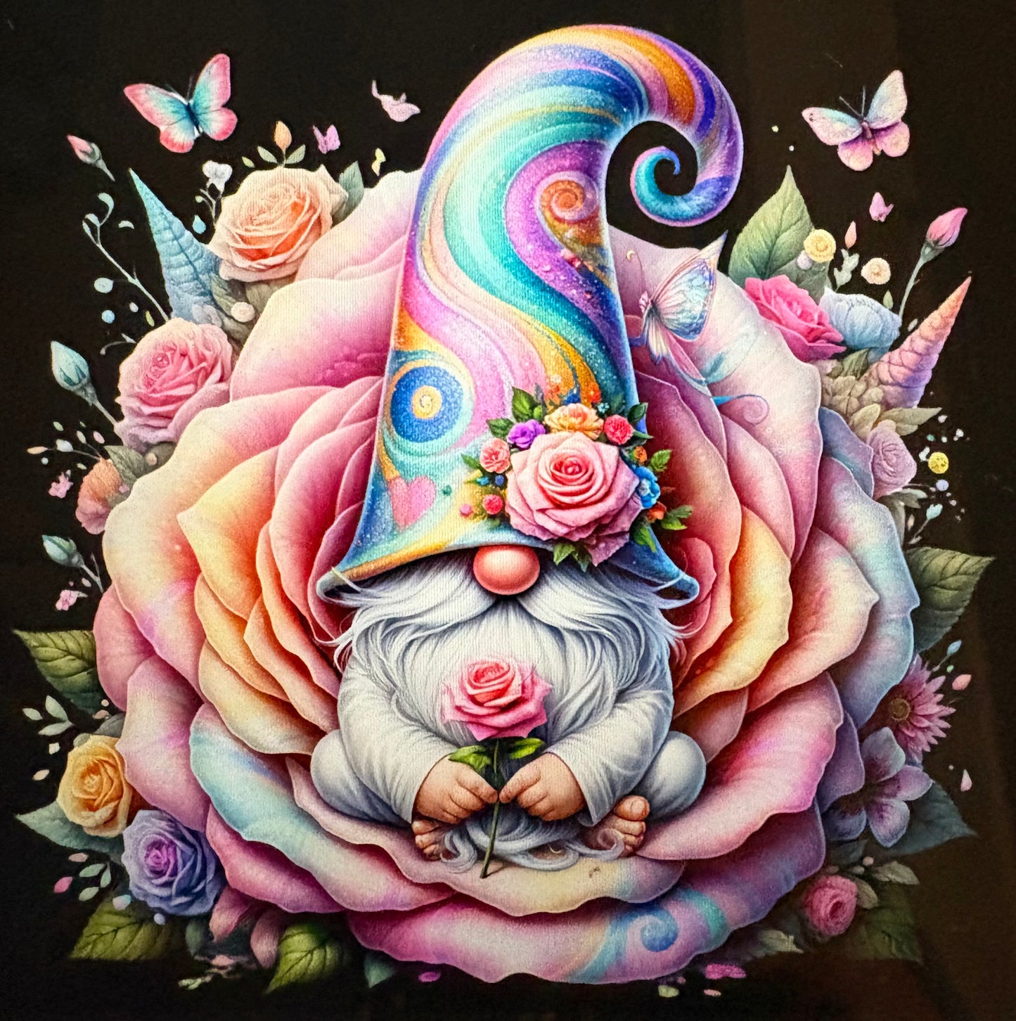 Handmade gnome badge pin 1