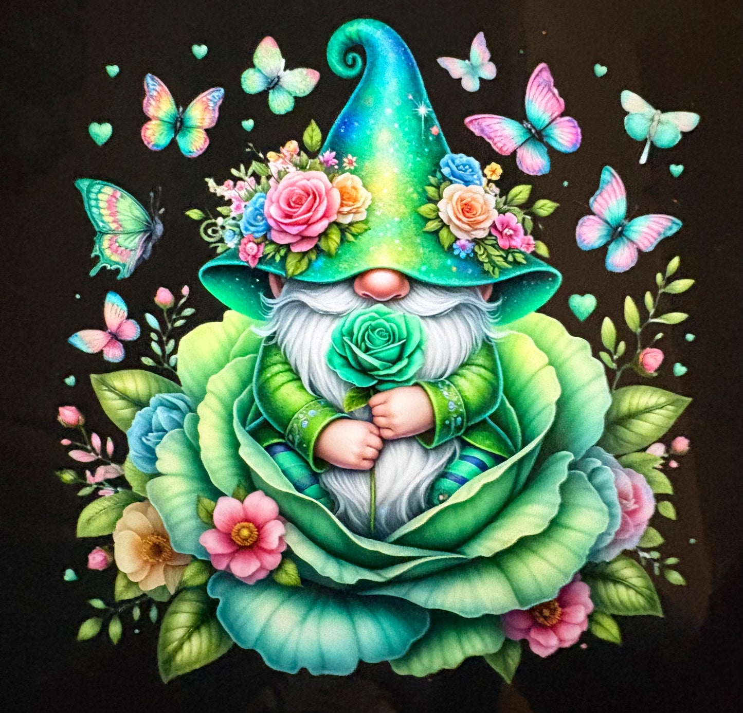 Handmade gnome fridge magnet