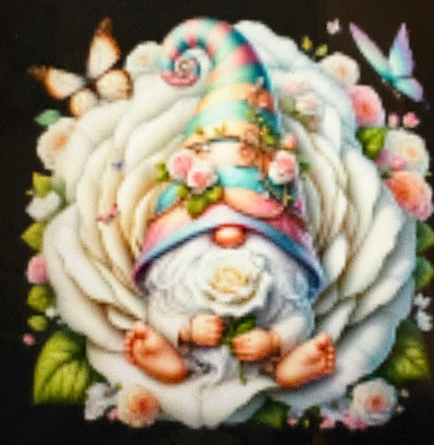 Handmade gnome badge pin 1