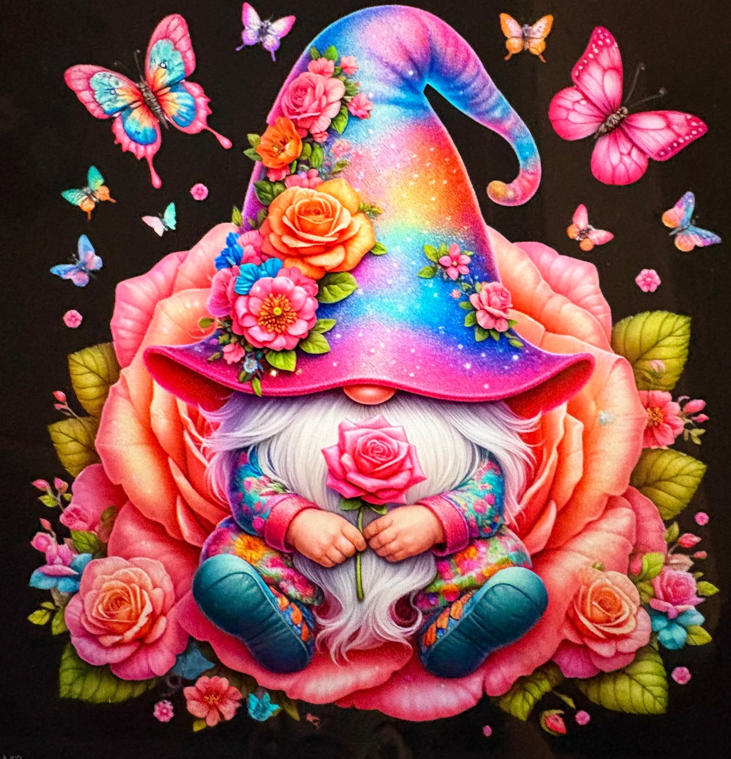 Handmade gnome fridge magnet