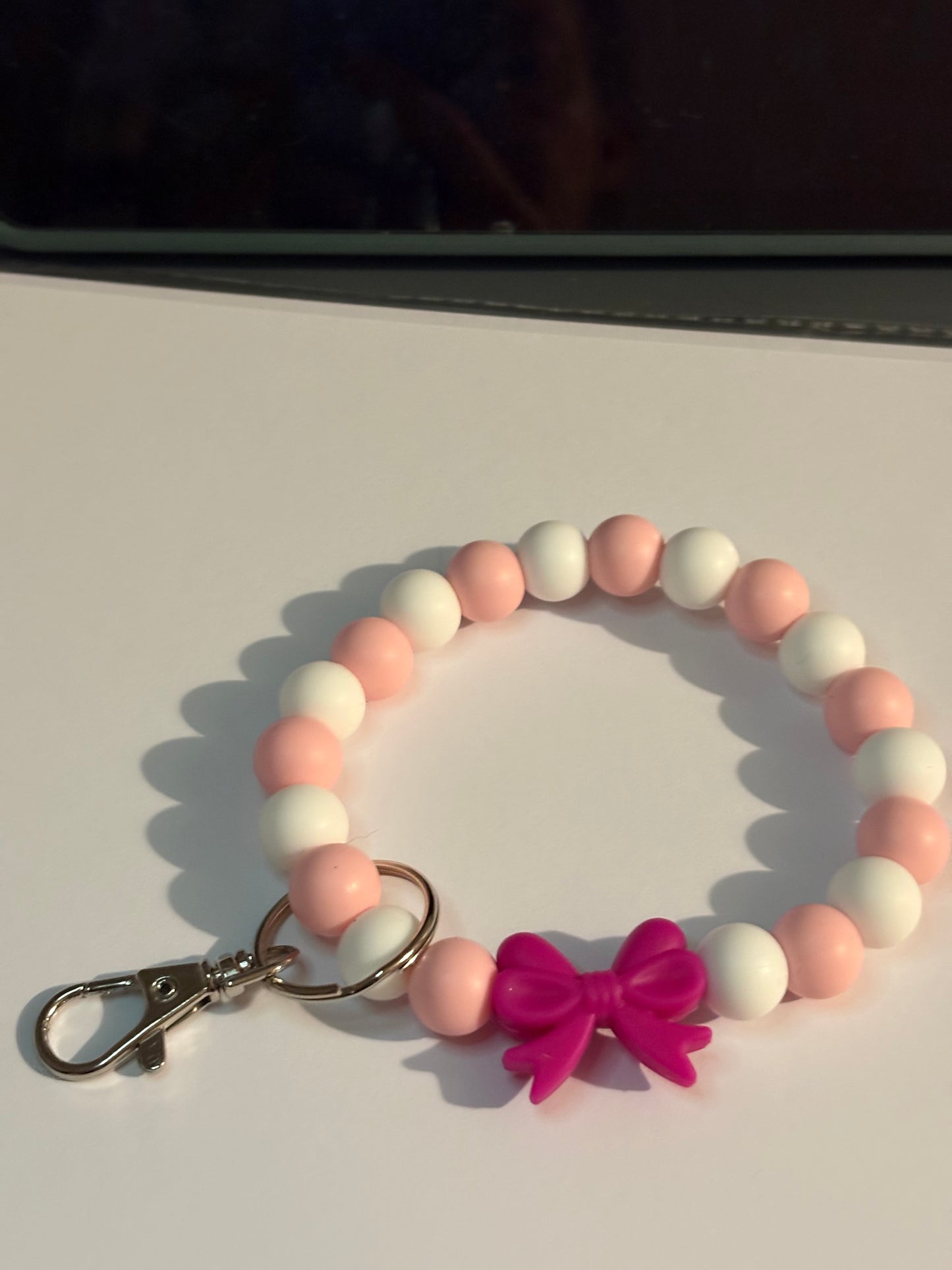 Handmade silicone bead wristlet