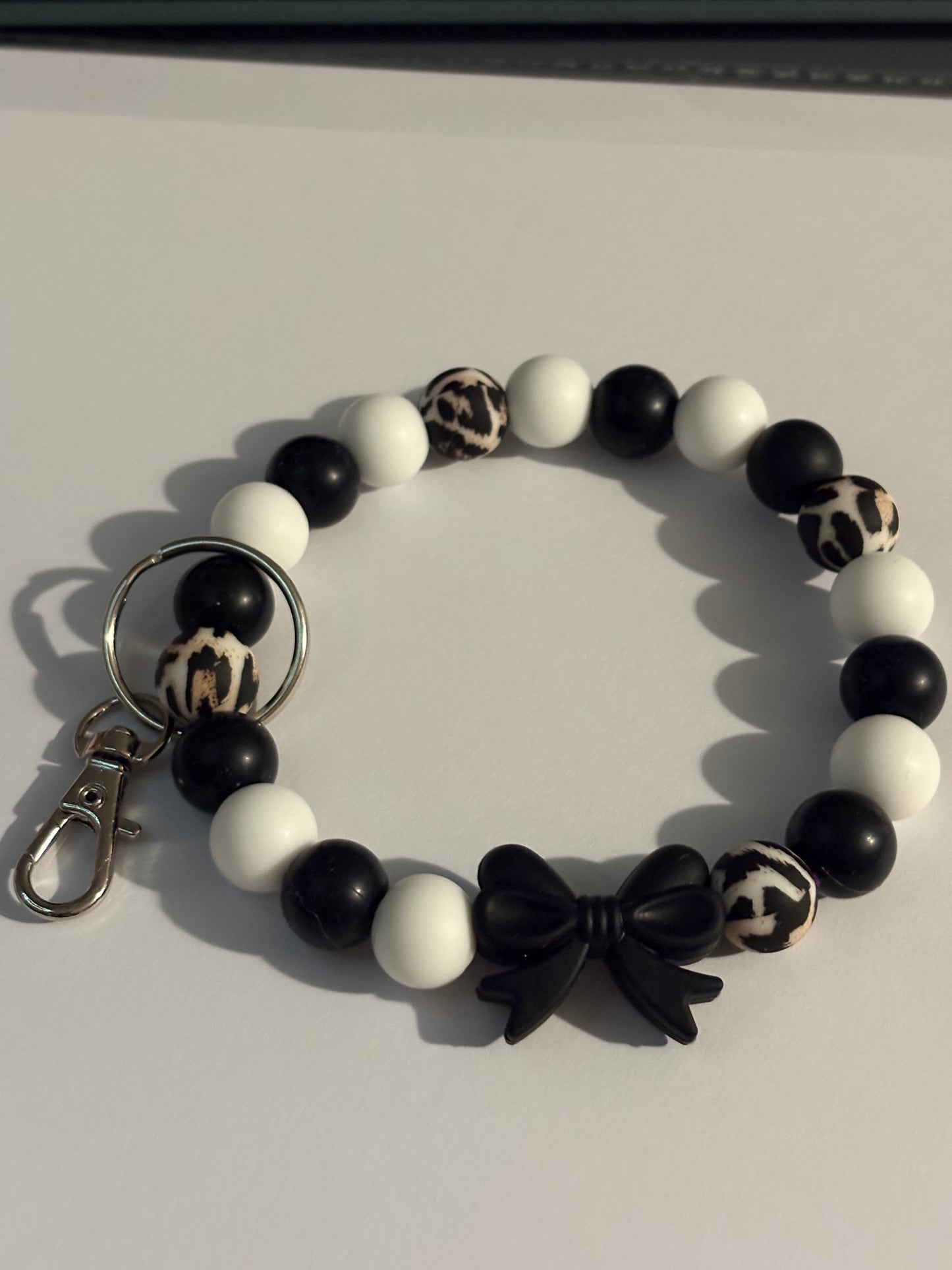 Handmade silicone bead wristlet