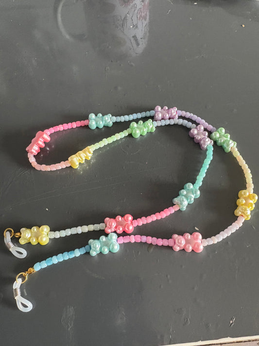 Handmade gummy bear glasses strap