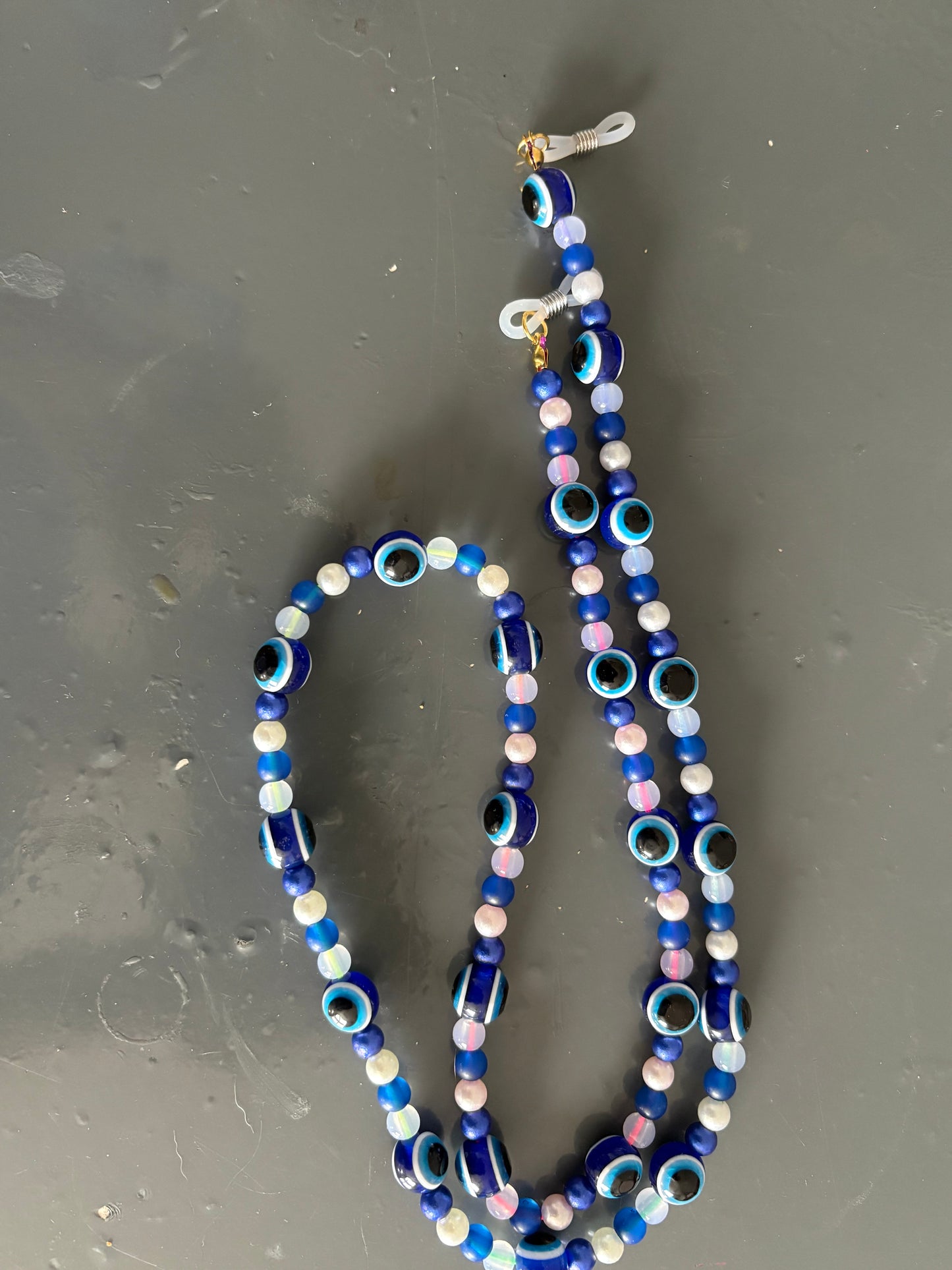 Handmade evil eye glasses strap