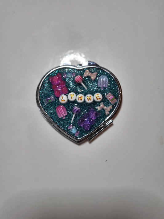 Handmade candy style junk mirrors free personalised braclet with Ur order