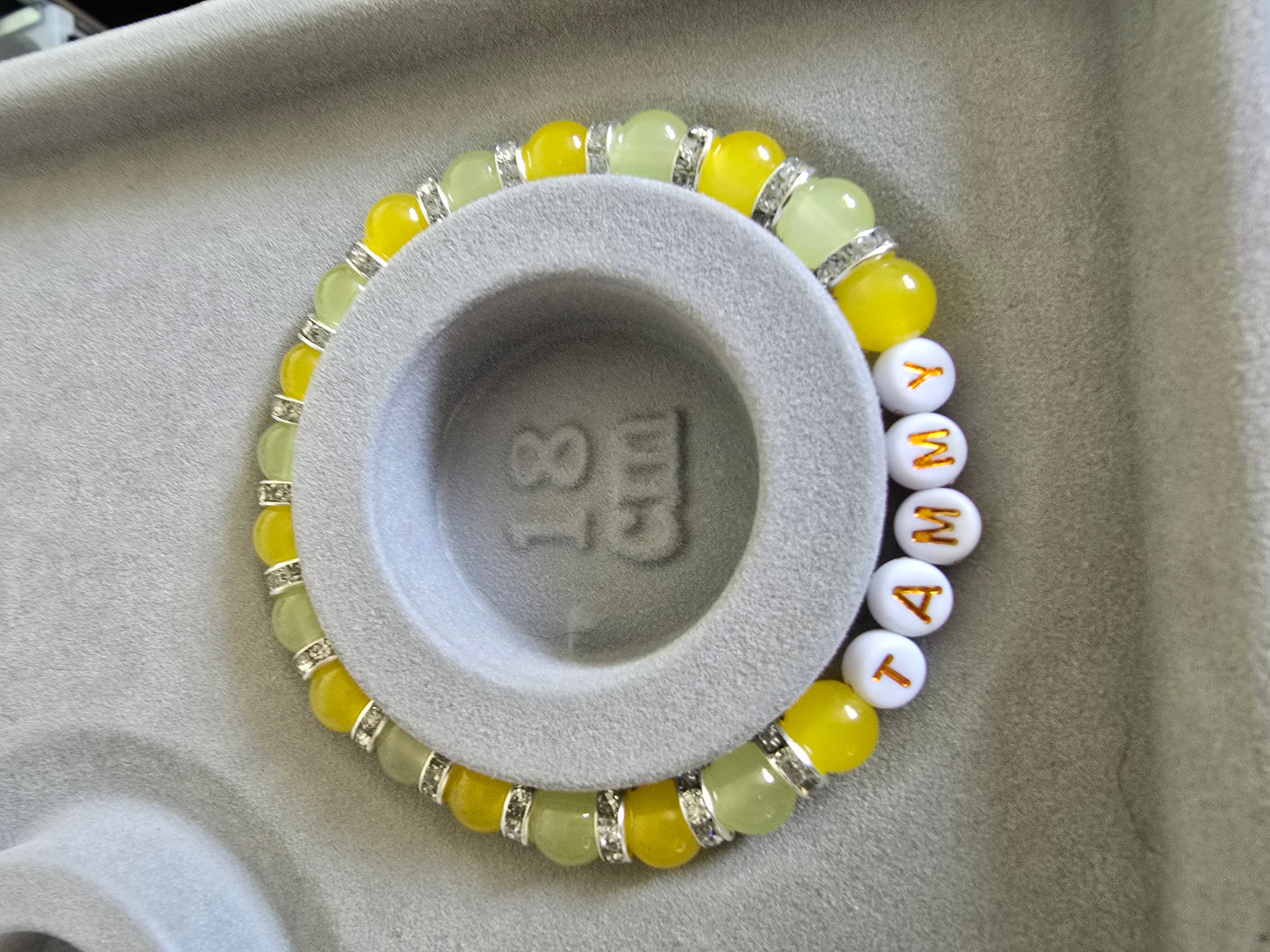 Handmade personalised bracelets