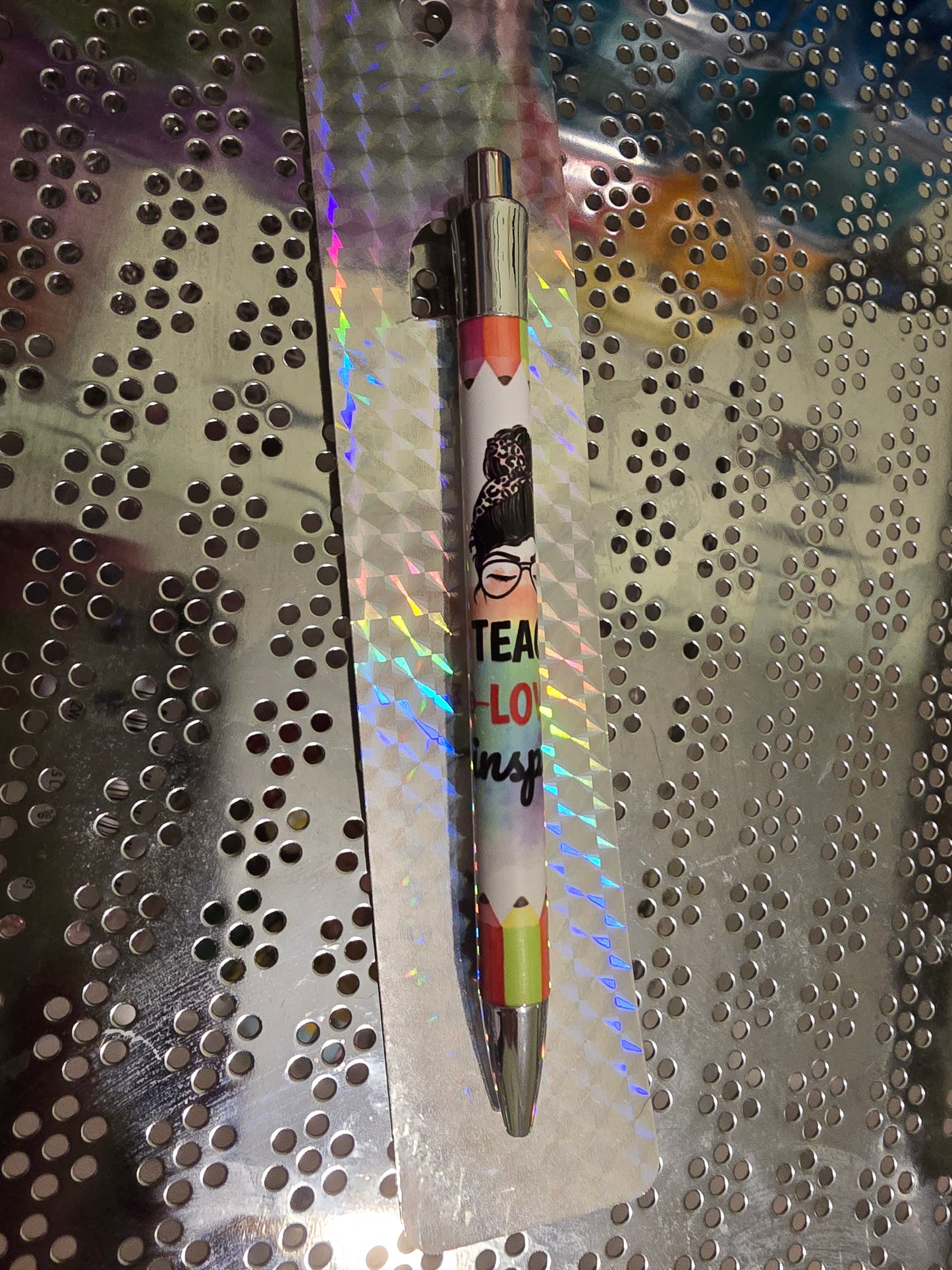 Handmade teach love inspire pen