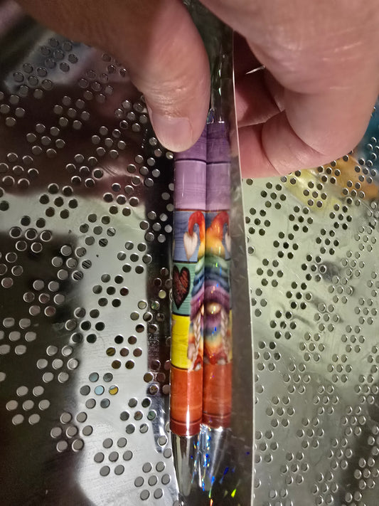 Handmade gnome with rainbow